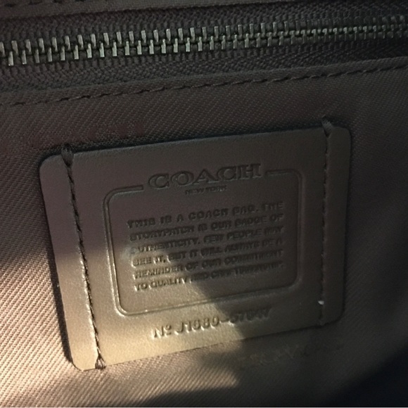 Coach Edie 42 Suede and Pebble Leather Bag - Picture 10 of 15